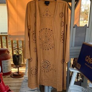 Elegant Tan Women's Poncho